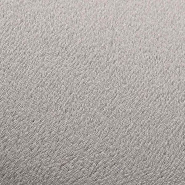 vidaXL Stool Light Gray and Gold Plywood, Velvet upholstery, Metal plate