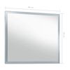 vidaXL Bathroom Mirror Silver Glass and Aluminium 31.5 x 23.6 in
