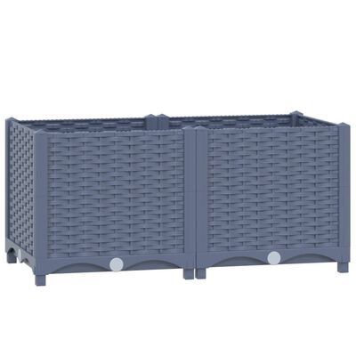 vidaXL Raised Bed 31.5"x15.7"x15" Polypropylene