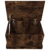 vidaXL Storage Box Smoked oak Engineered wood 19.7 x 11.8 x 11.0 in