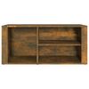 vidaXL Shoe Cabinet Smoked Oak Engineered Wood Medium Shoe Cabinet