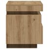 vidaXL Bedside Cabinet Set of 2 Artisan oak Engineered wood Medium
