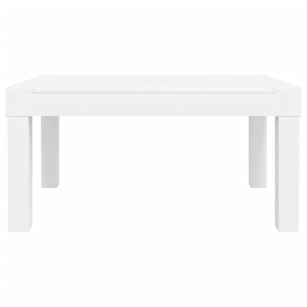 vidaXL Sun Lounger White Polypropylene Standard Adjustable Armrests