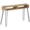 vidaXL Console Table Natural Wood Solid Mango Wood 45.3 x 13.8 x 29.9 in