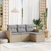 vidaXL Garden Sofa Set Mix beige