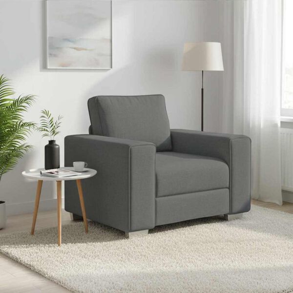 vidaXL Sofa Dark Grey 39.37 x 30.31 x 32.28 in Fabric