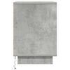 vidaXL Bedside Cabinet Concrete grey Engineered wood Medium