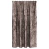 vidaXL Curtain with Curtains 2 pcs Cappuccino 55.1" x 55.1" Velvet