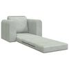 vidaXL Sofa Bed Light Grey 38.58 x 27.95 x 32.68 in Velvet