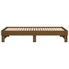 vidaXL Day Bed Honey brown Solid pinewood Full Pull-Out Day Bed