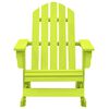 vidaXL Garden Rocking Chair Green Solid fir wood Standard