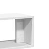 vidaXL TV Cabinet White Engineered wood Medium TV Cabinet Rectangular