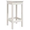 vidaXL Garden Bar Set White Solid Pine Wood Medium Minimalistic