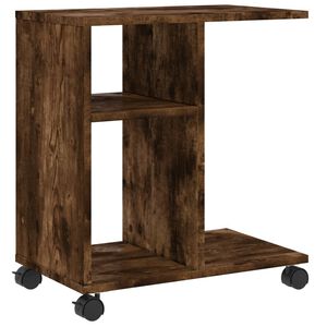 vidaXL Side Table Smoked oak Engineered wood Side Table Rectangular