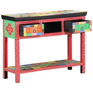 vidaXL Console Table with Drawer Multicolour 100 x 30 x 77 cm