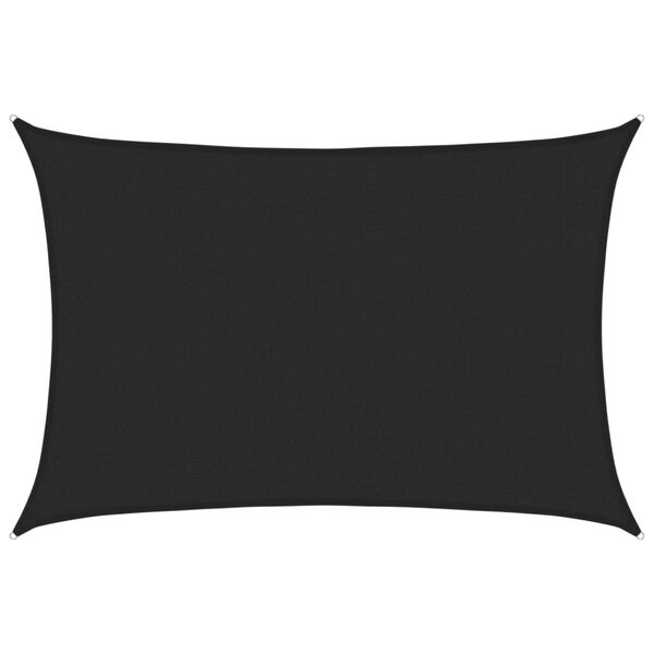 vidaXL Sunshade Sail 1.75 oz/ft&sup2; Black 9.8x16.4' HDPE