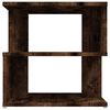 vidaXL Side Table Smoked Oak Engineered Wood 15.7 x 15.7 x 15.7 in
