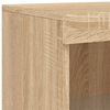 vidaXL Sideboard Sonoma oak Engineered wood, glass Large Sideboard