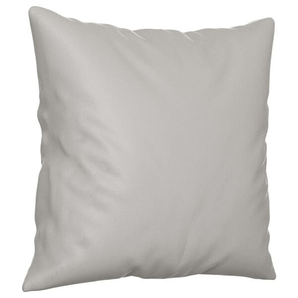 vidaXL Throw Pillow Light Gray Microfiber Fabric (100% polyester)