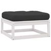 vidaXL Garden Lounge Set White and Anthracite