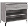 vidaXL Shoe Cabinet Gray Sonoma Engineered wood Medium Shoe Cabinet