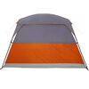vidaXL Camping Tent Cabin 4-Person Orange Waterproof