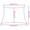 vidaXL Sunshade Sail 1.75 oz/ft² Trapezium Orange 4/5x9.8' HDPE