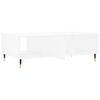 vidaXL Coffee Table White Engineered Wood, Iron Medium Coffee Table