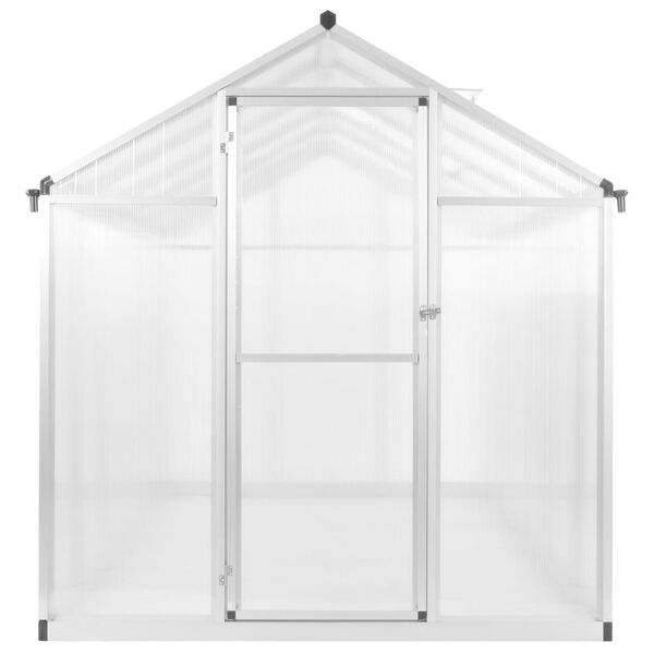 vidaXL Greenhouse Clear Aluminum 118.9 x 74.8 x 76.8 in