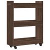 vidaXL Cabinet Brown oak Engineered wood 23.6x8.7x31.1 in Cabinet