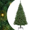vidaXL Artificial Christmas Tree with 300 LEDs Green 70.87 in