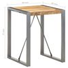 vidaXL Dining Table Natural wood and gray