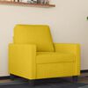 vidaXL Sofa Chair Yellow Velvet Single Stylish Design Sofa Chair