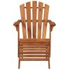 vidaXL Garden Chair Brown Solid acacia wood Standard Foldable