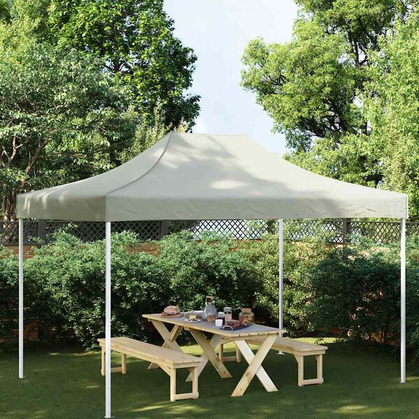 vidaXL Party Tent Roof 13.1x9.8' Cream 2.95 oz/ft²