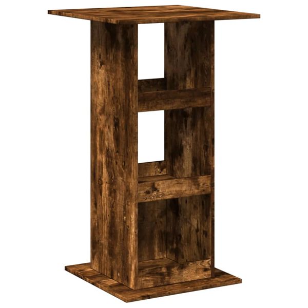 vidaXL Bar Table Smoked Oak Engineered Wood Tall Table Bar Table