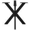 vidaXL Dining Table Leg Black Powder-coated steel