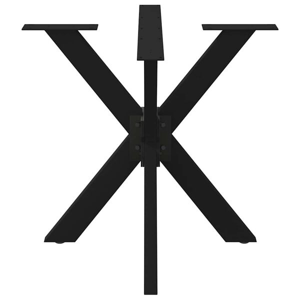 vidaXL Dining Table Leg Black Powder-coated steel