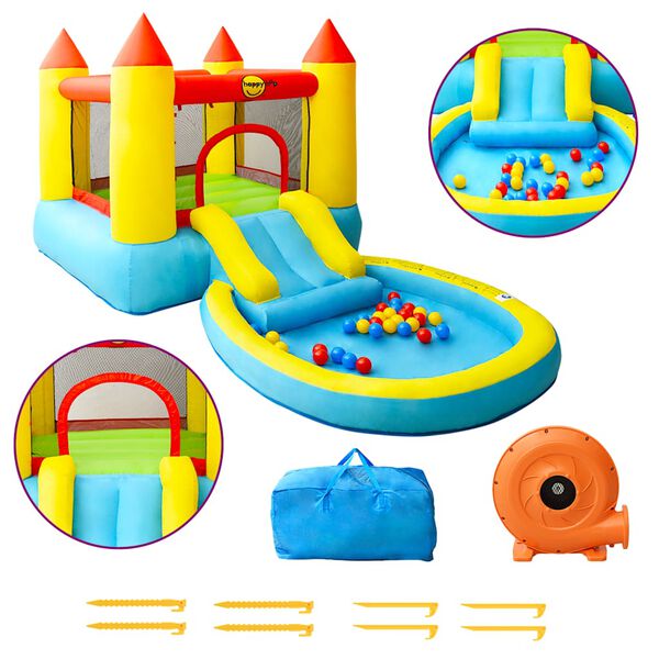 Happy Hop Inflatable Bouncer Colorful PVC Medium Portable