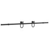 vidaXL Sliding Door Hardware Kit 78.7 " Steel Black