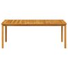 vidaXL Dining Table Natural Brown Solid Acacia wood Large Durable