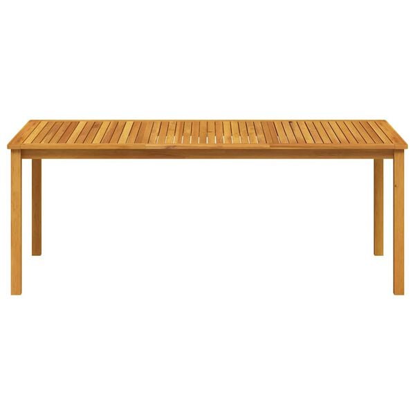vidaXL Dining Table Natural Brown Solid Acacia wood Large Durable