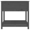 vidaXL Planter Grey Solid pine wood Medium Planter Rectangular