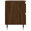 vidaXL Bedside Cabinet Brown Oak Engineered wood, Iron 15.7x13.8x19.7 in