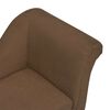 vidaXL Dog Sofa Brown Plush Medium Removable Covers Dog Sofa