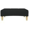 vidaXL Footstool Black Polyester, plywood, plastic, foam
