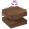 vidaXL Coffee Table Brown oak Engineered wood 19.7 x 19.7 x 13.6 in