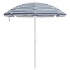 vidaXL Beach Parasol Blue 263 x 263 x 272 cm Polyester and Metal