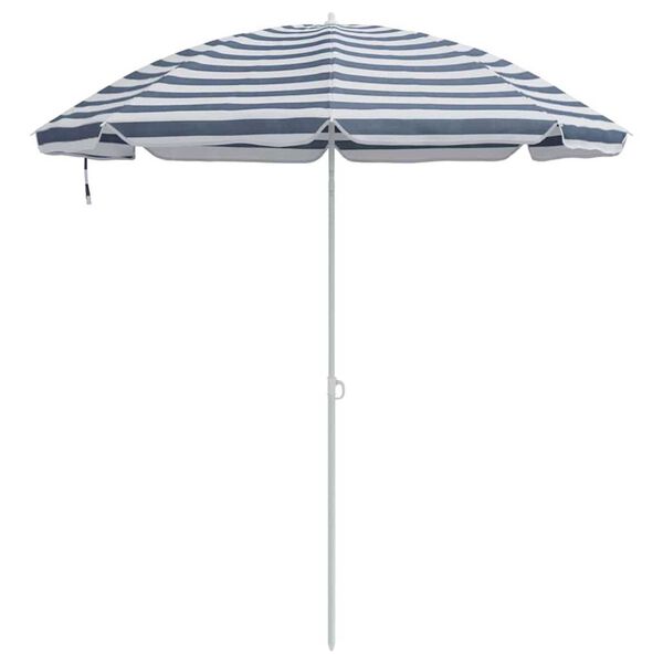 vidaXL Beach Parasol Blue 263 x 263 x 272 cm Polyester and Metal