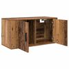 vidaXL Wall-mounted TV Cabinet Set Wall-mounted 2 pcs Old Wood